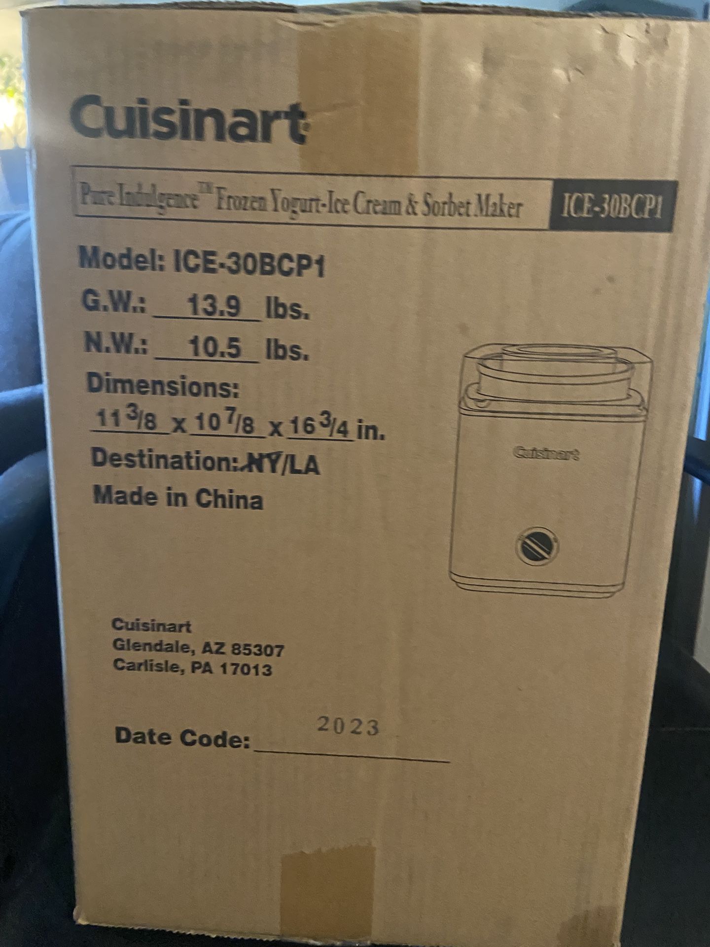 Ice Cream/sorbet Maker