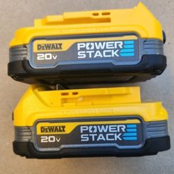 Dewalt 20v Power Stack Batteries Brand New Price For Both 
