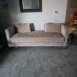 Suede Couch