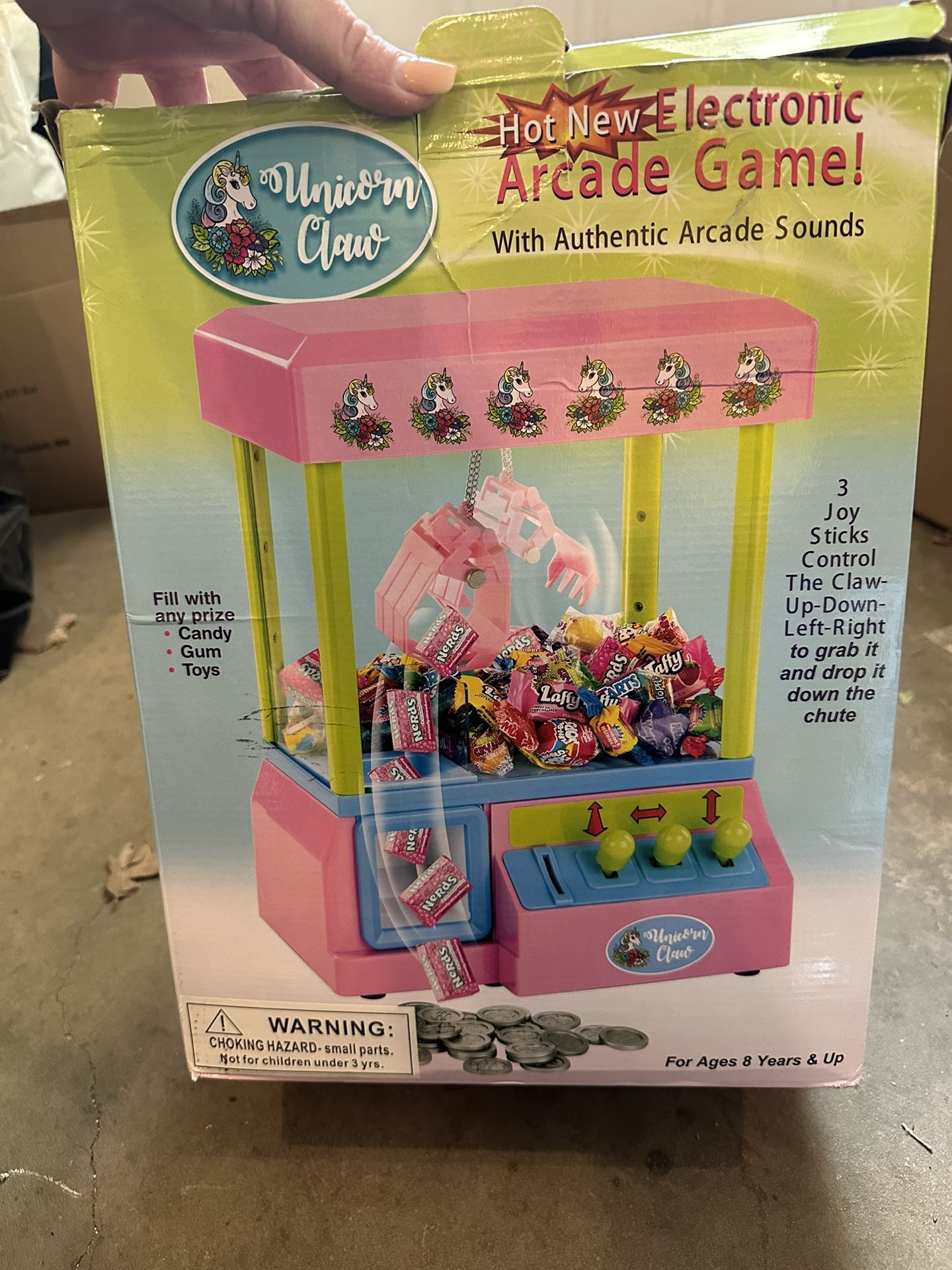 Electric Unicorn Arcade Claw Game! Like New