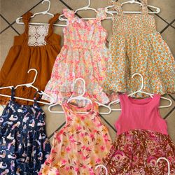Little Girl Clothes Size 3t Summer Dress Bundle (8pcs) Sleeveless 
