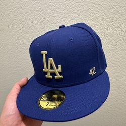 LA Dodgers Blue Gold Fitted Hat