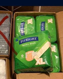 Fit right XL adult diapers, unisex, $30 each box. price is Firm. Russell and Boulder hwy.  Sorry we don’t deliver. Ty for checking our lists f