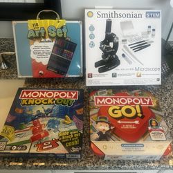 Brand New Board Games And Art Sets