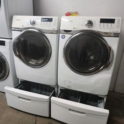 👍👍SAMSUNG SET STEAM WASHER AND ELECTRIC DRYER WITH WARRANTY 