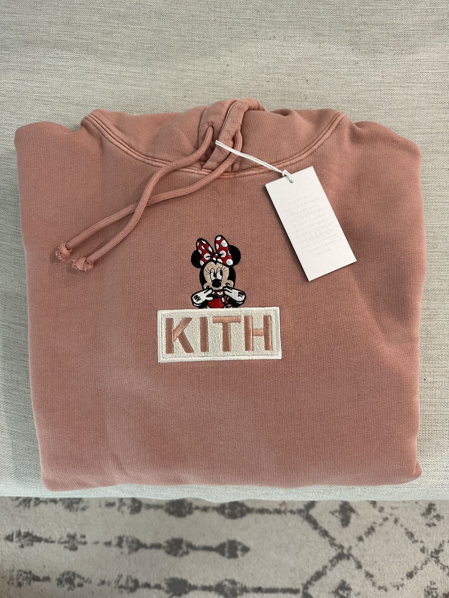 Kith x Disney Minnie Pink Hoodie Size Medium 