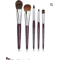European Makeup Brush - Classic Travel 5 Piece Natural Set