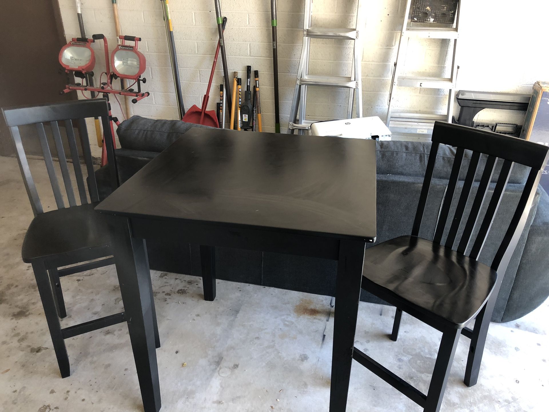 Counter height table and chairs