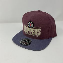 Mitchell & Ness Los Angeles Clippers Maroon Lifestyle Fitted Hat Size 7 1/4 NWT