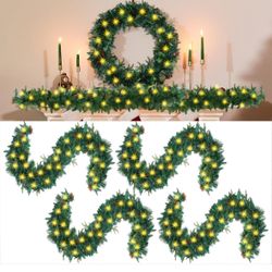 New Tigeen Garland with Lights 4pcs - 9ft each