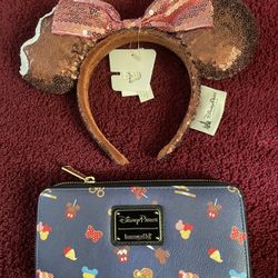 Limited Edition* Disney Parks Food Icons Wallet by Loungefly NWT And matching ears NWT pick up location in the city of Pico Rivera 