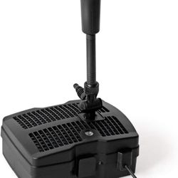 Goplus 4 in 1 Submersible Pond Filter Pump, 660 GPH Fountain Pump w/ 3 Nozzles