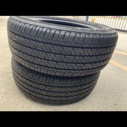 2 - 205/55r16 Firestone Ft140 Tires Good 90% Treads 2023 DOT!!