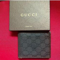 GUCCI Brown GG Supreme Canvas Men's Bifold Wallet  Authentic Vintage