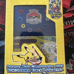 2023 World Championships Yokohama Deck: Pikachu ex - WCS23 NO PROMO CARD