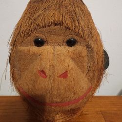 Monkey Head made from a Coconut