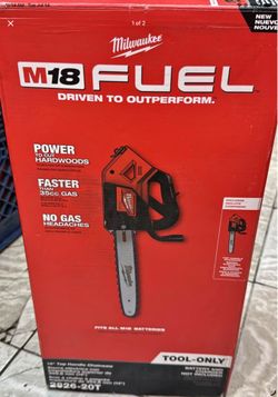 Milwaukee m18 fuel top handle chainsaw tool only,