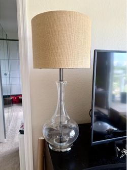 Pair of lamps with shades