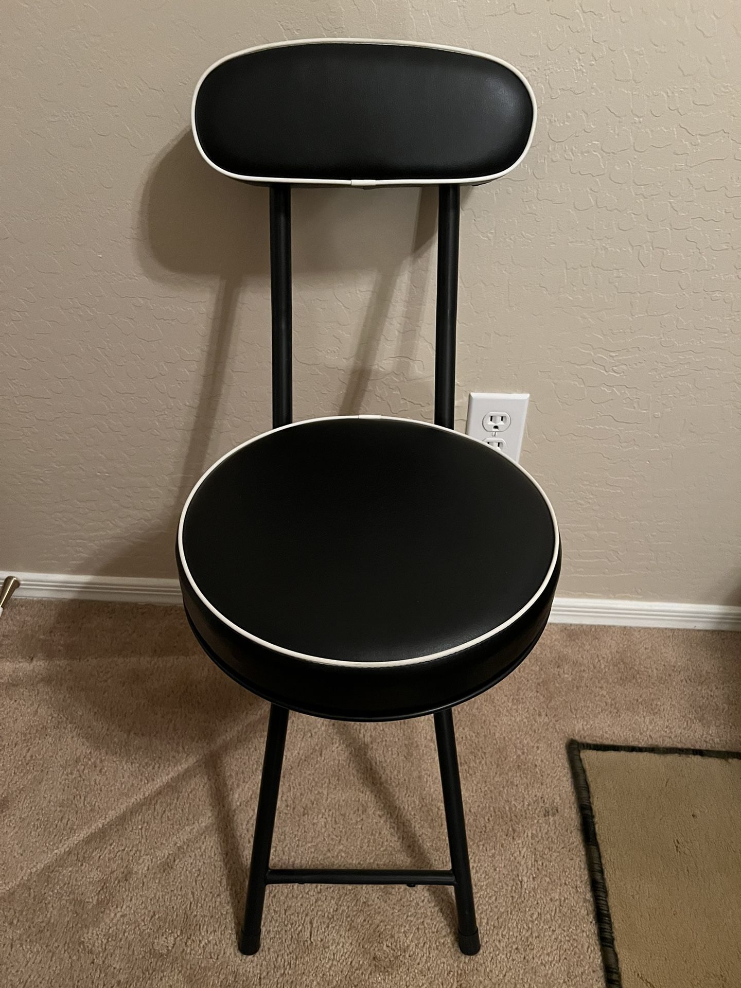 Cushioned Padded Folding Stool