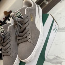 Puma Grey Suede Size 9