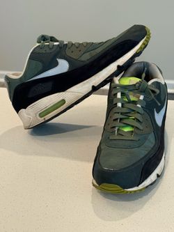 Rare Men's Nike Air Max 90 Sneakers Shoes 333888-303 Green Grey Black Size 12