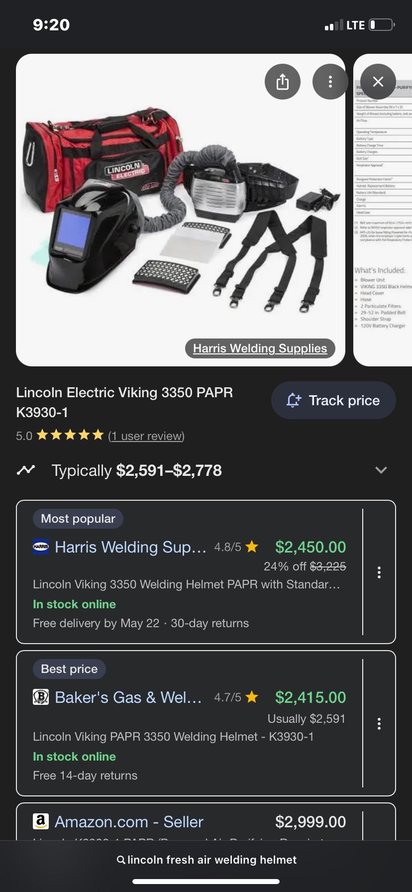 Lincoln Clean Air Welding Hood