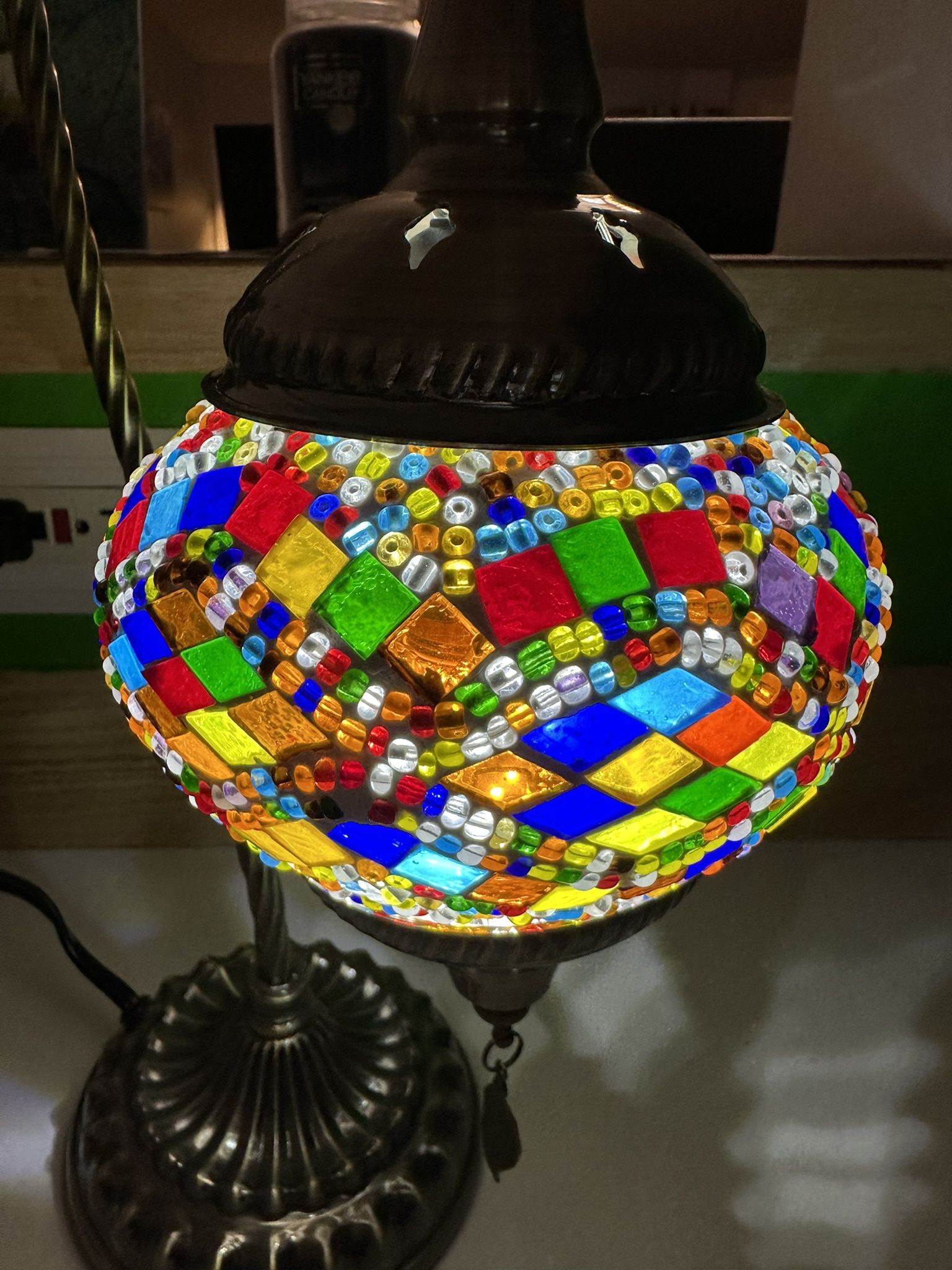 Handmade Glass Mosaic Table/Desk Lamp