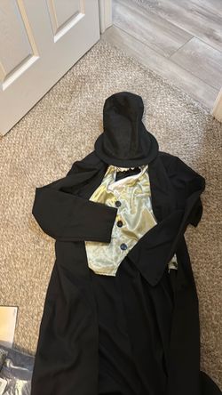 Halloween Costume Lincoln with Gold Vest and Top Hat