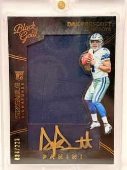 2016 Panini Black Gold Rookie DAK PRESCOTT /225 Sizeable Signatures Patch Auto