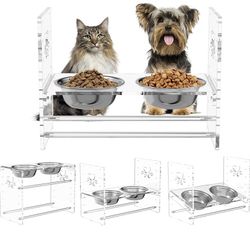 New Elevated Dog Bowls, Heights Adjustable 