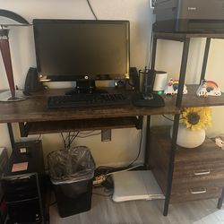 Desk & modem stand