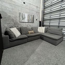 Nixon Gray Cloud Sectional 