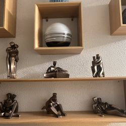 Romantic Couple Cast Bronze Sculpture