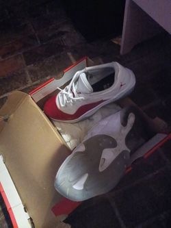 Air Jordan 11 White Red Sneakers 13"