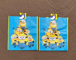 2 Brand new Illuminations Minions reusable bags