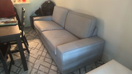Modern Beige Loveseat/Couch – Great Condition