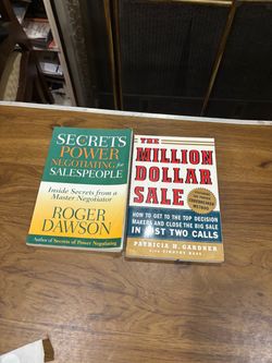 Sales & Negotiation Books – Lot of 2