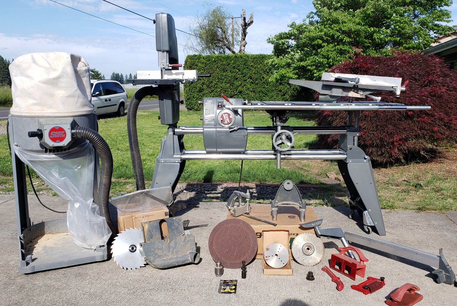 Shopsmith 510 w/ bandsaw - joint - dust collector - lathe - more + make offer