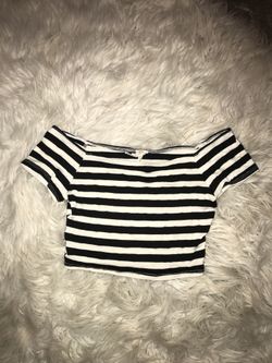 Off shoulder crop top size small