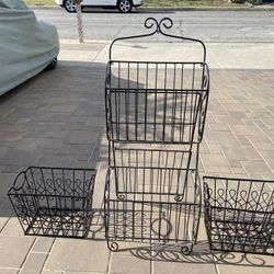 Storage Rack And Baskets