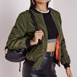 NWT Meshki Bomber Jacket Coat Puffer Quilted Padded Lightweight Gift