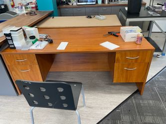 2 large office desks