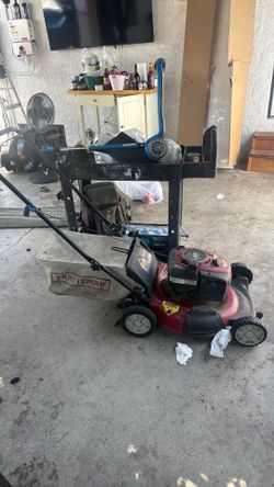 Lawnmower and cart
