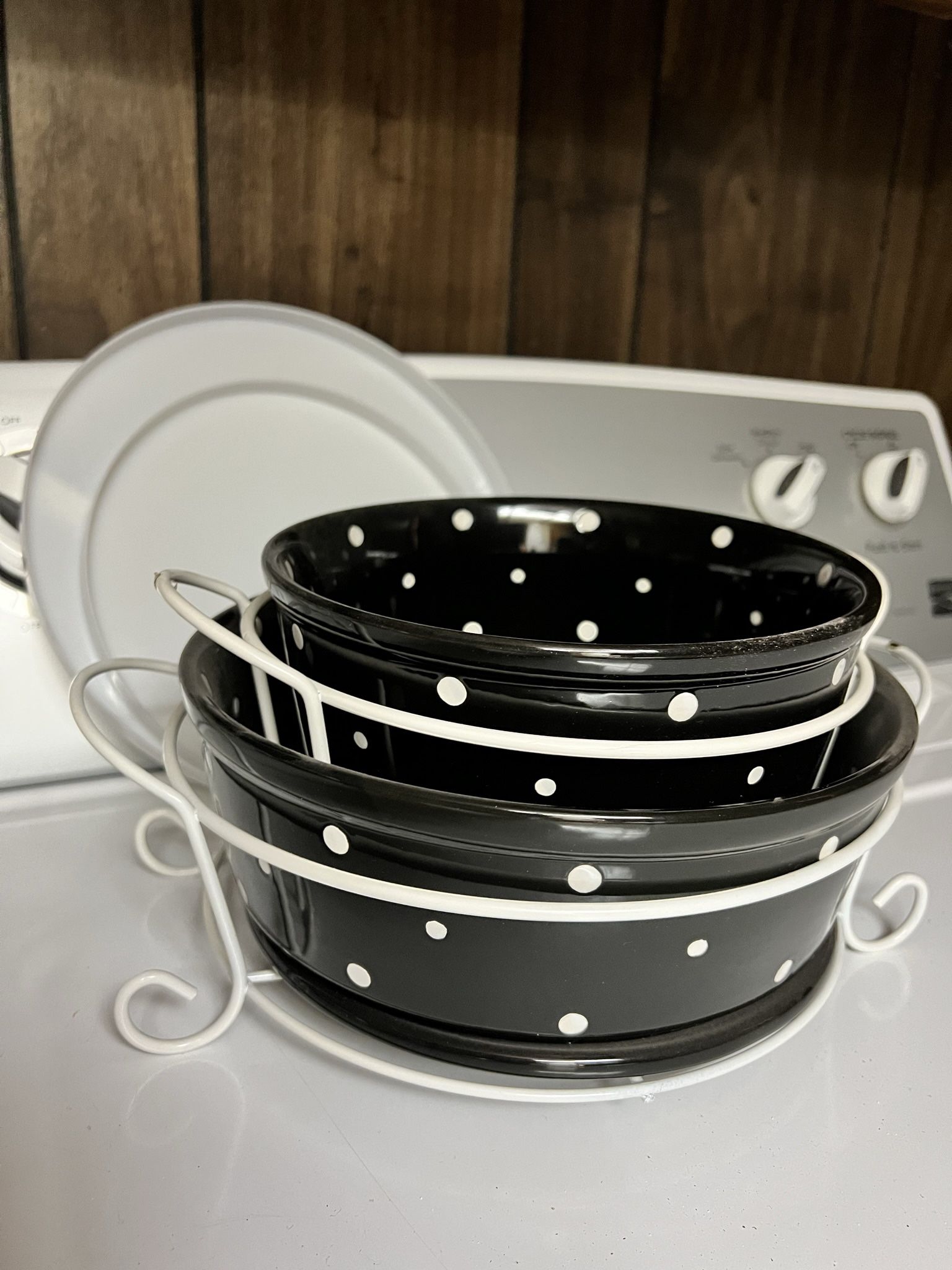 Black polka dot Temptations Set
