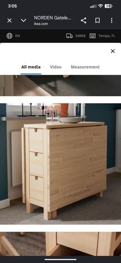 IKEA Table with Storage