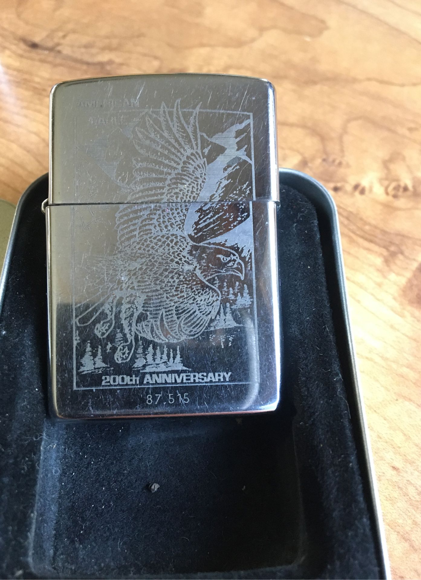 Zippo 200th Anniversary American Eagle lighter collectible