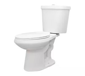 New toilet 12 in. Rough In 2-Piece 1.0 GPF/1.28 GPF Dual Flush Elongated Toilet in White, Seat Inclu