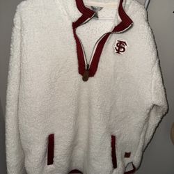 FLORIDA STATE  IVORY LUMI 1/4 ZIP PULLOVER" by PressBox