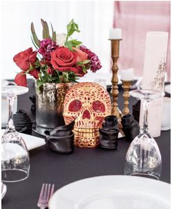 Halloween wedding centerpieces