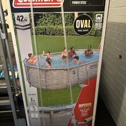 Coleman 16ft X 10ft Power Steel Oval Pool